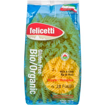 Felicetti n° 28 Fusilli Organic Gluten Free Rice & Corn 340 g 340g