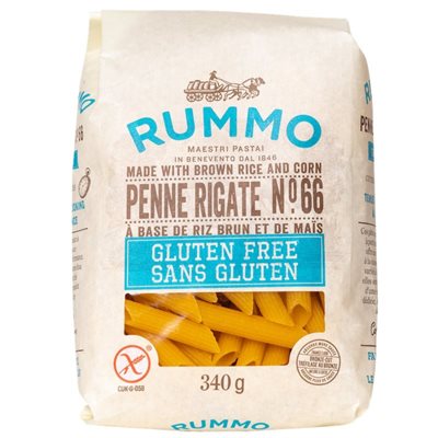 Rummo Pâtes Sans Gluten Penne Rigate N°66 340G