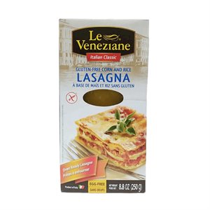 LE VENEZIANE GLUTEN-FREE LASAGNA WITH CORN AND RICE 250G