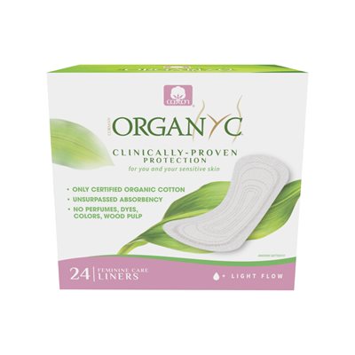 Organyc Feminine Liners Light Flow 24un.