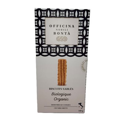Officina Nobili Bonta - Organic Shortbread Cookies With Chocolate 170G