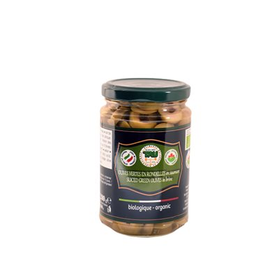 Tau Organic Sliced Green Olives In Brine 280G 280g