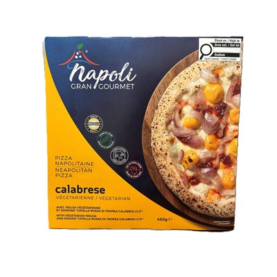 Napoli Gran Gourmet Pizza Calabrese Végétarienne 450G