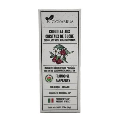 Ciokarrua Organic Chocolate raspberry 50g