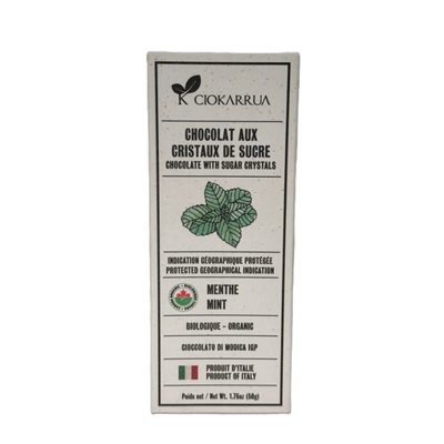 Ciokarrua - Organic Mint Chocolate Igp 50G