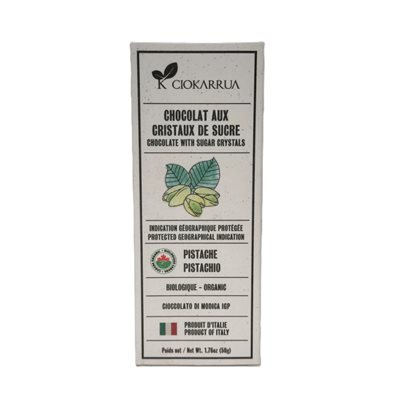 Ciokarrua - Organic Pistachio Chocolate Igp 50G