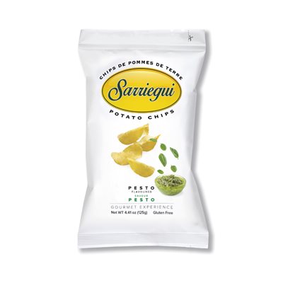 Sarriegui Chips de pommes de terre au pesto 125 g Sarriegui Chips de pommes de terre au pesto 125 g