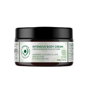 Organic Formulations Intensive Body Cream Coconut & Lime 200g