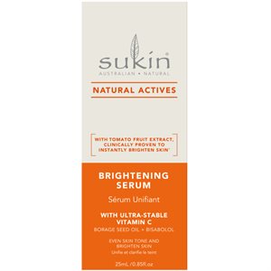 Sukin Brightening Serum - Natural Actives - 25 Ml
