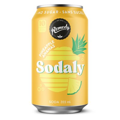 Remedy Drinks Pineapple No Sugar Soda 355ml