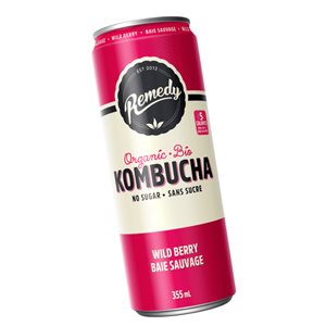 Remedy Kombucha sans sucre baie sauvage 355ml