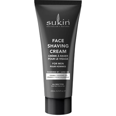 Sukin Crème À Raser Pour Le Visage Pour Hommes - 200 Ml