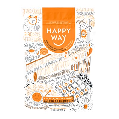 Happy Way Poudre de Protéine de Chocolat 500g